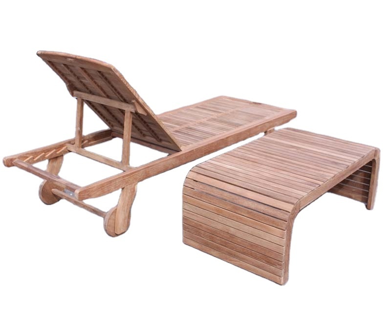 Garden furniture outdoor daybed wood sun lounger outdoor lounge furniture