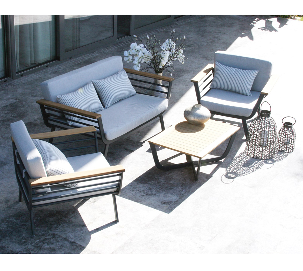 High Quality Outdoor Furniture Aluminum Frame Patio Furniture Sofa Set Deep Seating Sofa