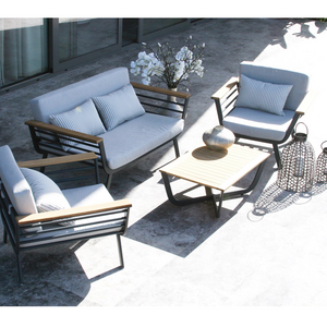 High Quality Outdoor Furniture Aluminum Frame Patio Furniture Sofa Set Deep Seating Sofa