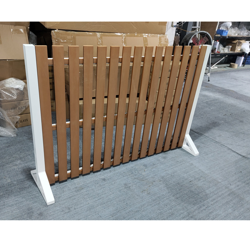 High quality outdoor garden furniture KD aluminum garden fence plastic wood fence