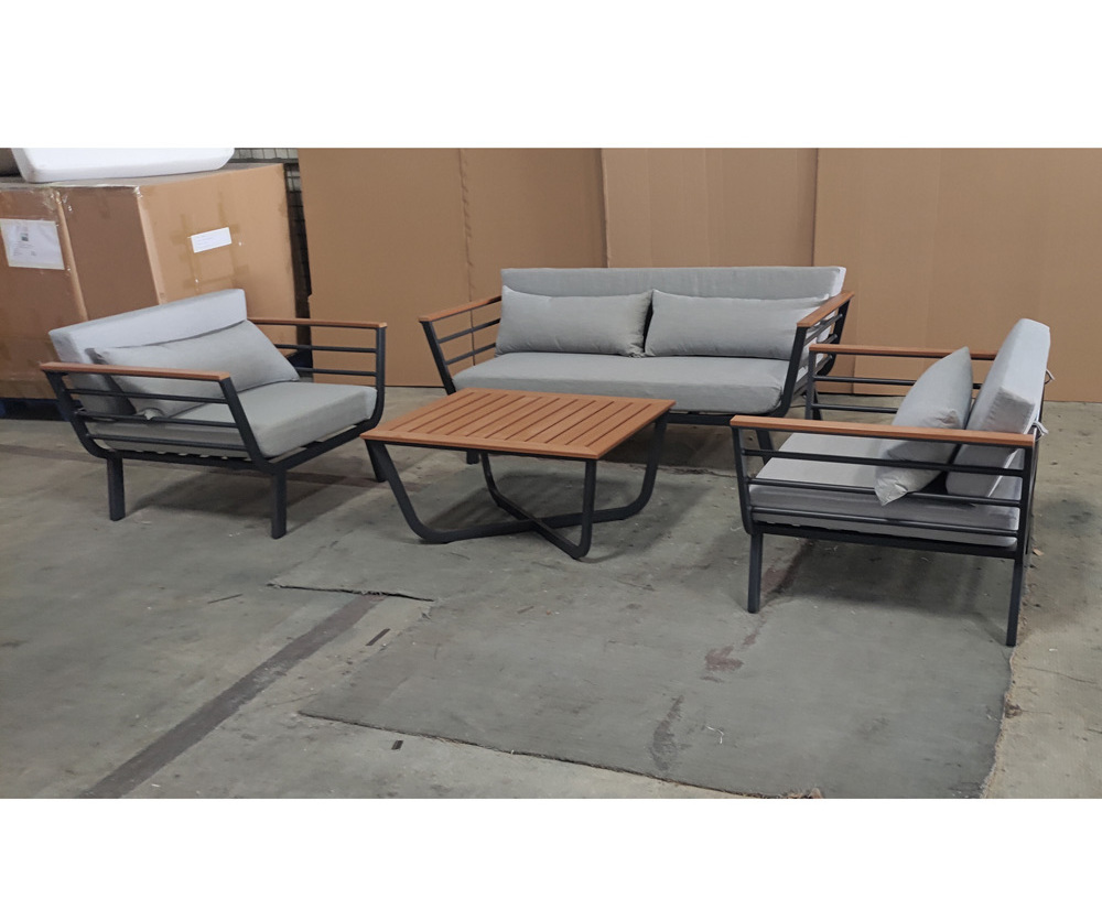 High Quality Outdoor Furniture Aluminum Frame Patio Furniture Sofa Set Deep Seating Sofa