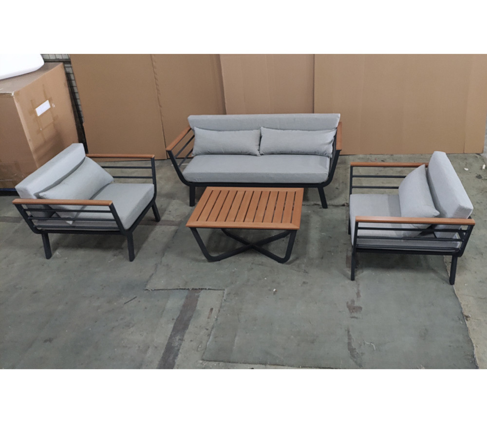 High Quality Outdoor Furniture Aluminum Frame Patio Furniture Sofa Set Deep Seating Sofa