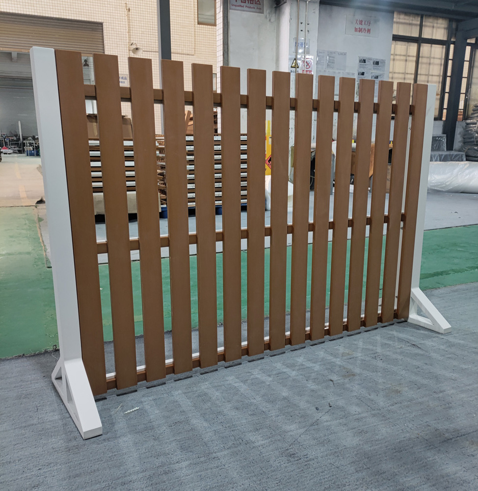 High quality outdoor garden furniture KD aluminum garden fence plastic wood fence