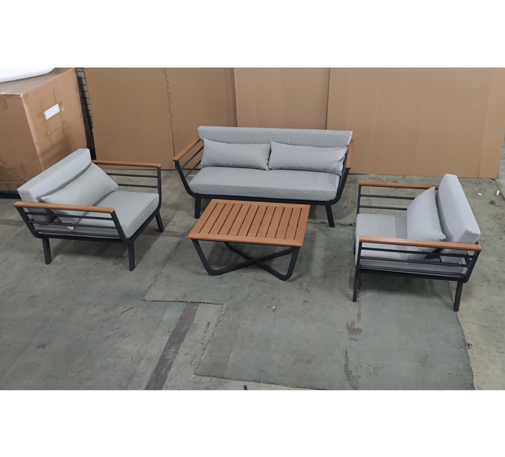 High Quality Outdoor Furniture Aluminum Frame Patio Furniture Sofa Set Deep Seating Sofa