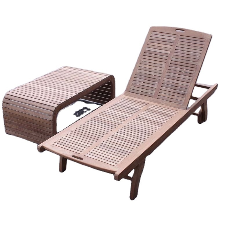 Garden furniture outdoor daybed wood sun lounger outdoor lounge furniture