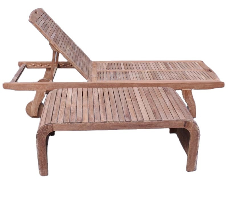 Garden furniture outdoor daybed wood sun lounger outdoor lounge furniture