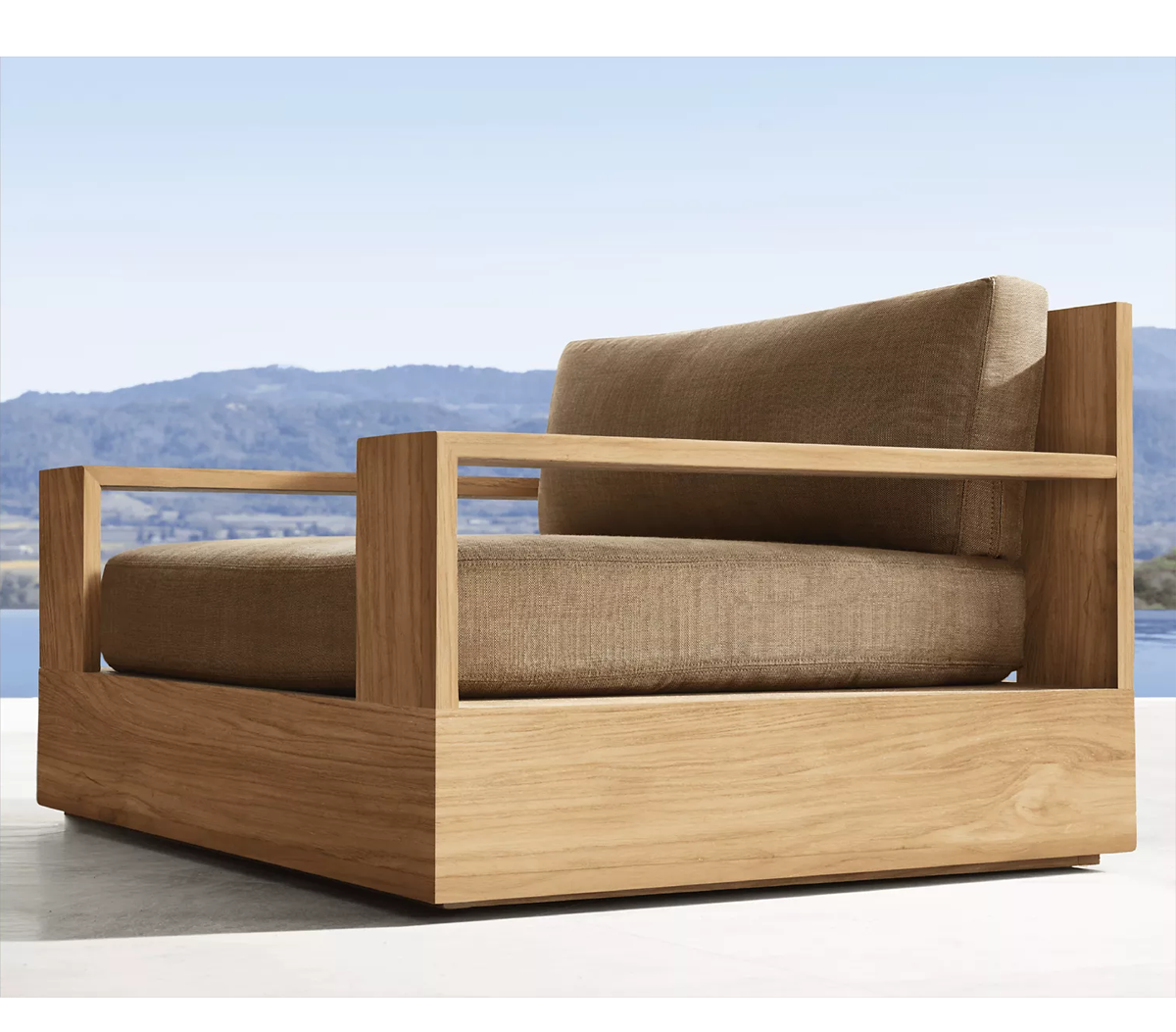 Luxury Hotel Resort Outdoor Teak Sofa Outdoor Teak Wood Furniture