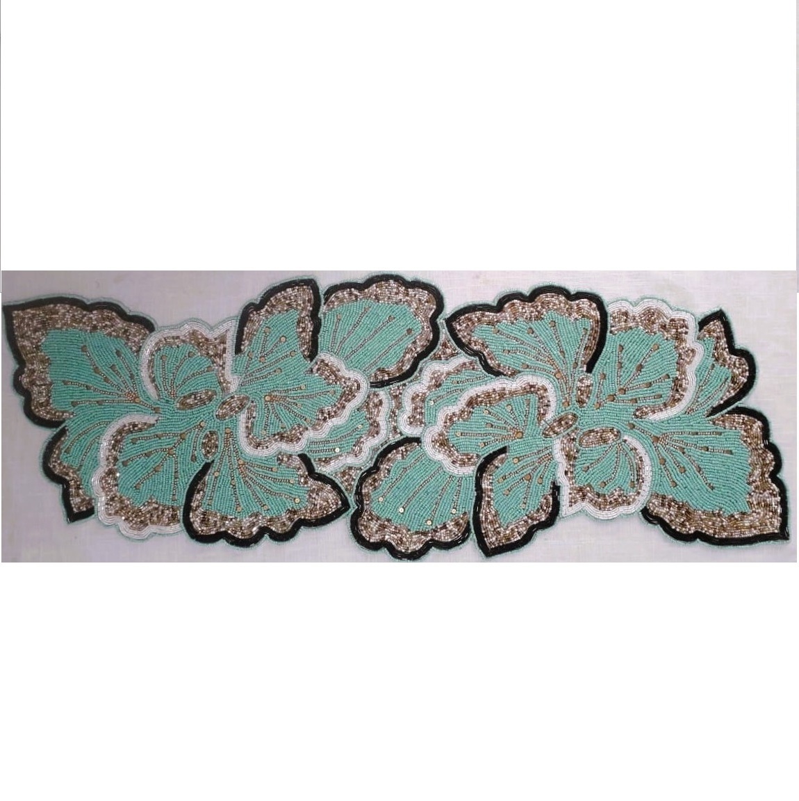 Butterfly Handmade Beaded Table Runner Wholesale Home Decor  And Chair Set Beaded Runner Gifted  Use