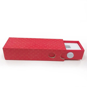 Custom child proof 0.5ml 1ml child resistant proof lock sliding box gift  sliding drawer paper box with push button