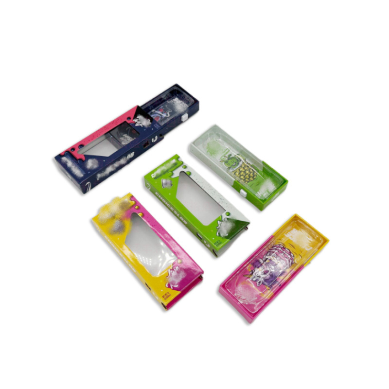 Custom 0.5ml 1ml Child Proof CR Carts Boxes Child Resistant cartridge box packaging with EVA Foam And Press Button