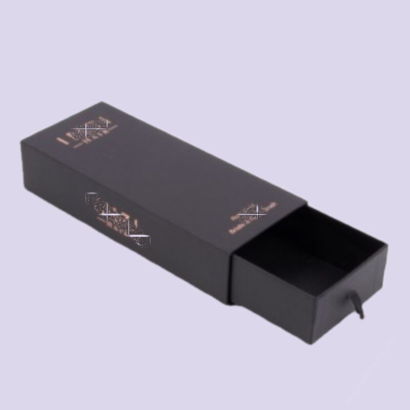 Factory custom Gift Box Hot Sale Custom Black Luxury Matches For Candles In Bulk Slender Box  match box