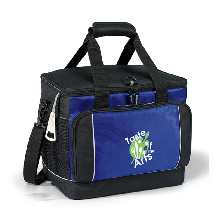 Royal Blue Cooler bag with Padded Top Handles and Metal Bottle Opener