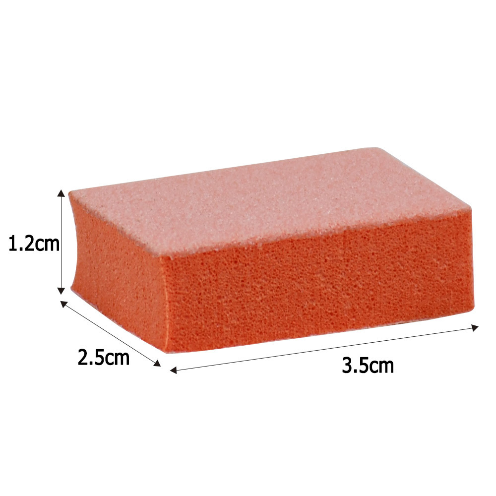 USA Free Shipping 1500Pcs/Case Orange 2 Side Sponge 80/100 Disposable Mini Nail Buffer Sanding Block