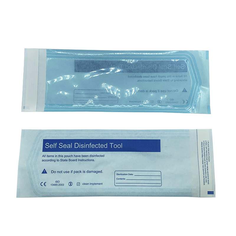 Customized OEM 200Pcs/Box Salon Supplies 4 Sizes Self Seal Nail Salon Sterilization Pouch