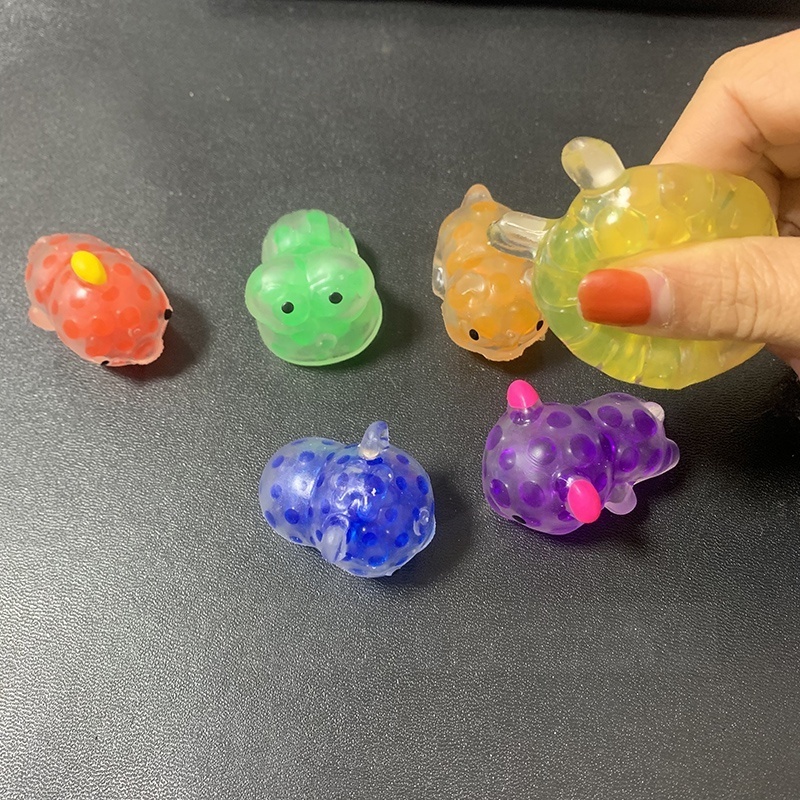 New 50MM 2 Inch 5CM Small Mini Cute Stress Stretchy Animals Squeeze Balls Squishy Beads Kawaii Vent Animal Ball For Kids