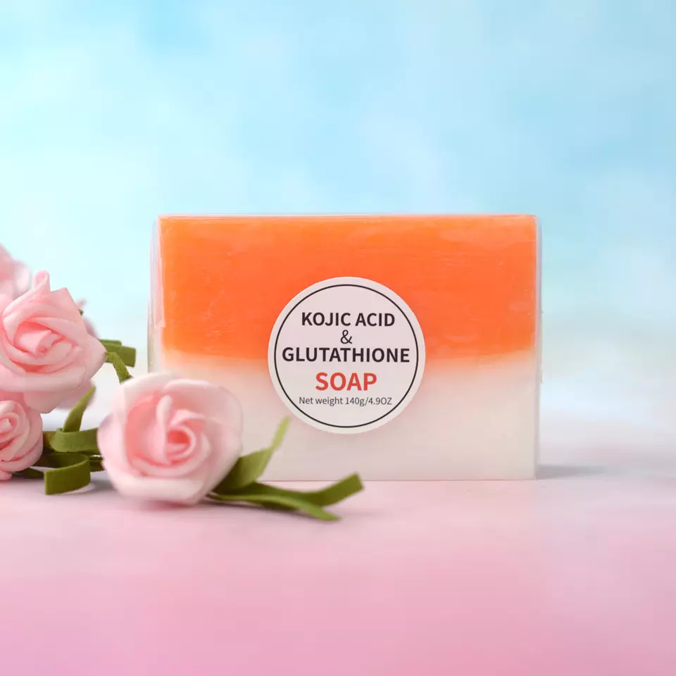 Wholesale MARIYA 100% Pure Natural Kojic Acid Handmade Whitening Face Skin Anti Acne Soap Kojic Acid Soap With Glutathione