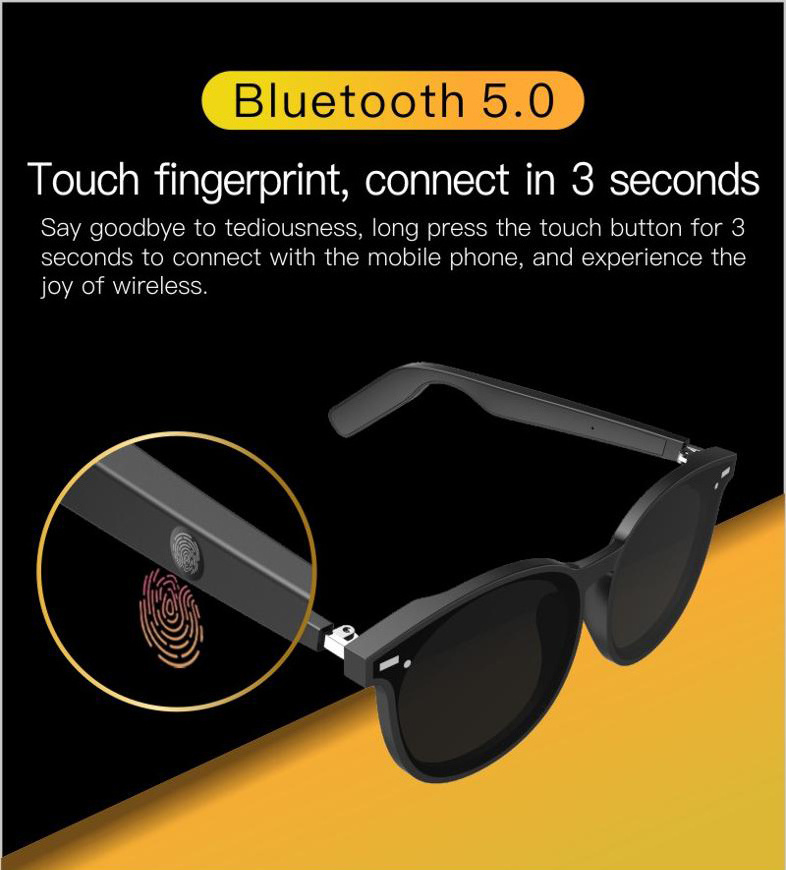 Smart bluetooth sunglasses high-end touch calling wireless headphones eyewear  H1-03