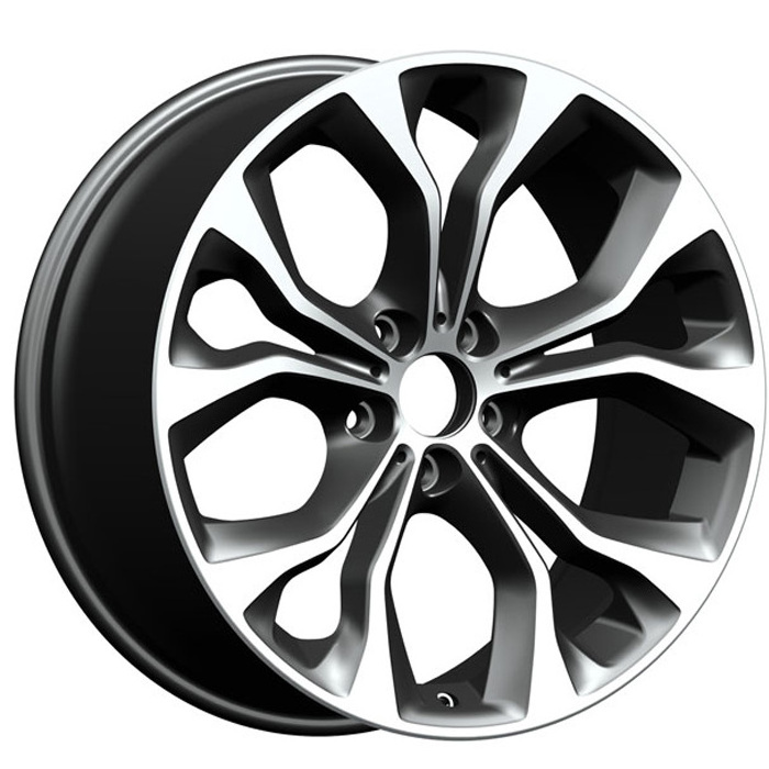 Beadlock alloy wheel 20inch car rims 5x120 black machine face alloy wheels