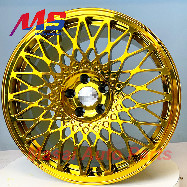 Crisscross the spokes forged one  wheel chrome gold wheel