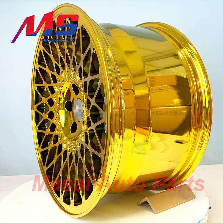 Crisscross the spokes forged one  wheel chrome gold wheel