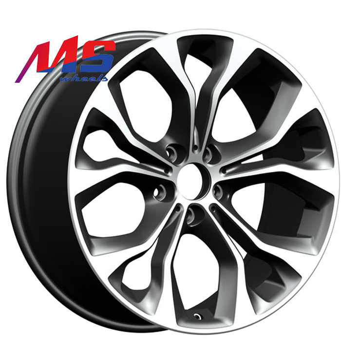 Beadlock alloy wheel 20inch car rims 5x120 black machine face alloy wheels