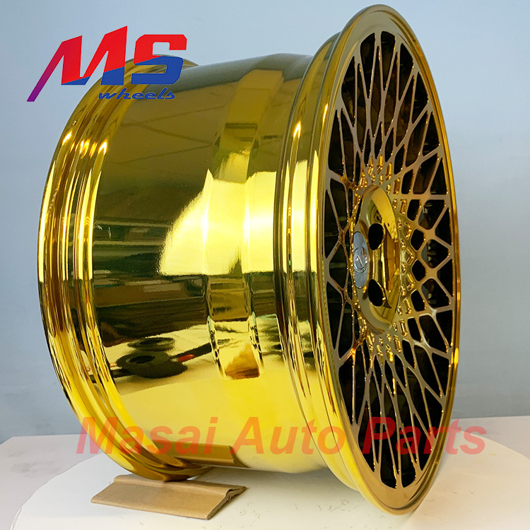 Crisscross the spokes forged one  wheel chrome gold wheel