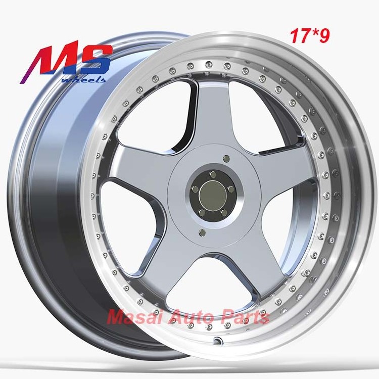 high quality 14 15 16 17 inch rim  PCD 4x100 4x114.3  5x100 5x114.3 5x112  passenger car wheels