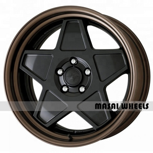 Black Alloy Rims 15 Inch Car Alloy Wheel For 4x4