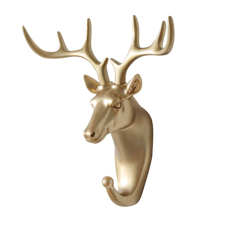 Creative Hook  Deer Head Wall Decoration hook Creative animal head coat hook