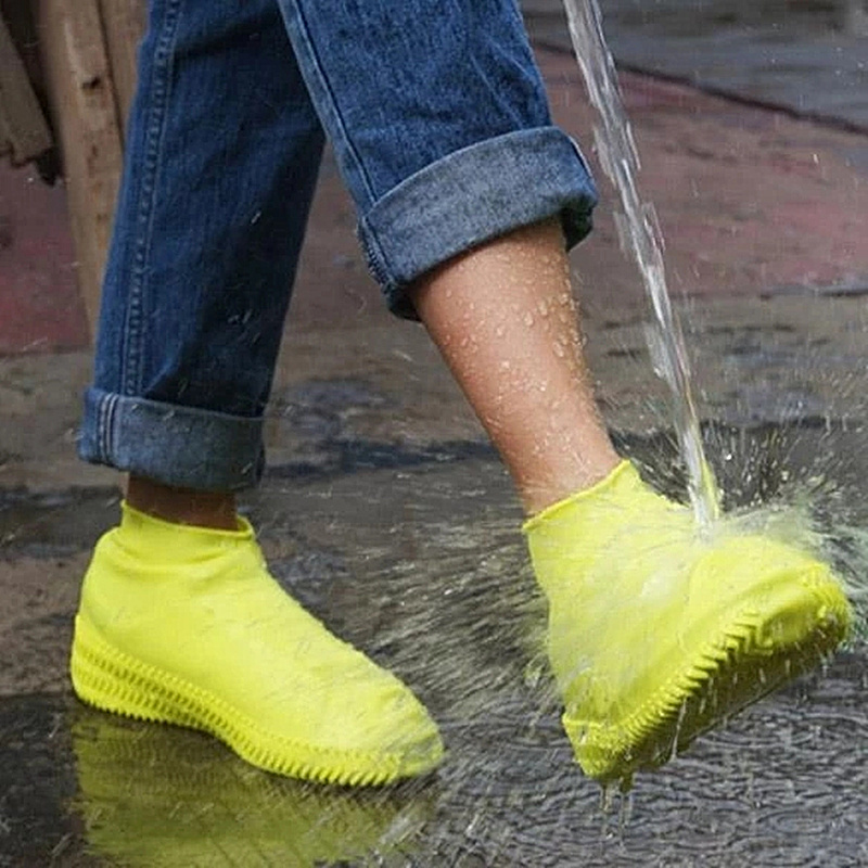 Amazon Hot Sale biodegradable shoes cover Waterproof reusable non slip Boots protector covers Rubber silicone Shoes Rain Cover