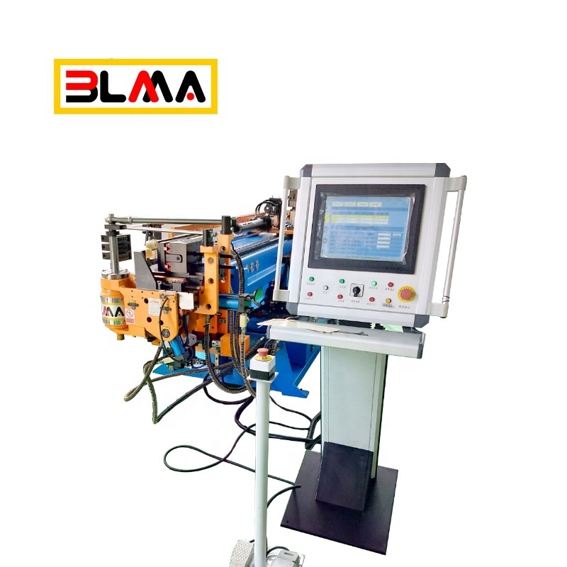 Industry Equipment BLMA hot selling cnc automatic tube bender 38CNC 5A 3SV push bending 5 axes  hydraulic pipe bending machine