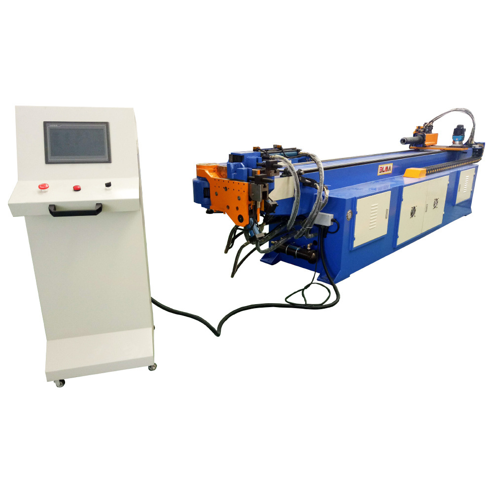 Push automated 60mm 100mm 3 inch 4 inch 5 inch exhaust 3d plc cnc automatic hydraulic tube bender