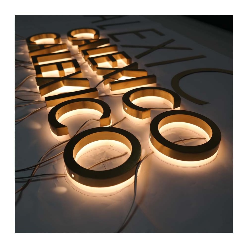 Fashion backlit  letter  Light 3D Alphabet Led Letter   can choose to customize