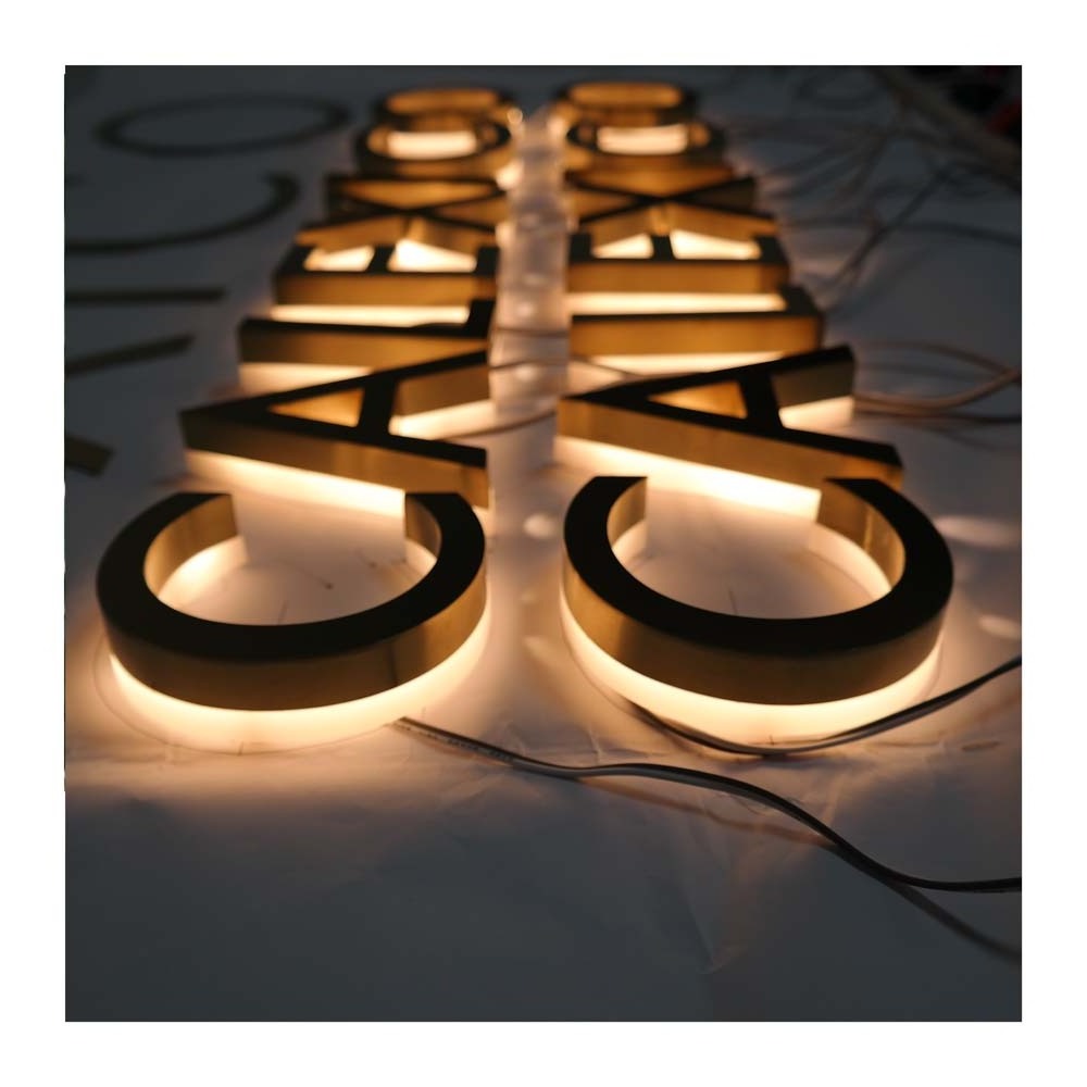 Fashion backlit  letter  Light 3D Alphabet Led Letter   can choose to customize