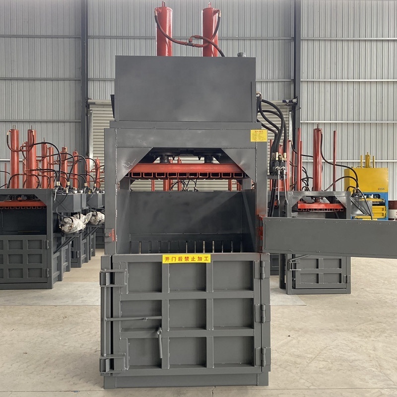 Vertical hydraulic baling machine baling press hay baler plastic machine,hydraulic press cardboard metal silage baler machine