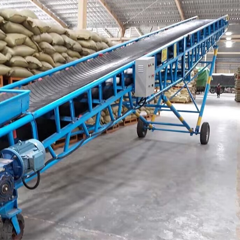 Belt Conveyor Soybean Move Loading Lifting Belt Conveyor Grain Loading Machine