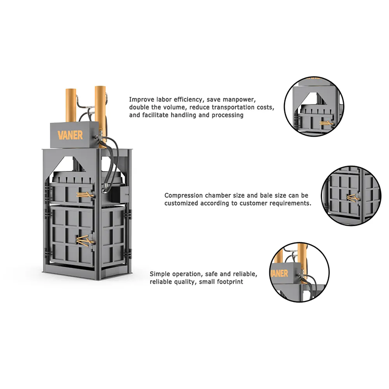 Hydraulic scrap iron metal tire baler/vertical tyre baler Packaging Machines,hydraulic press machine baler for package plastic