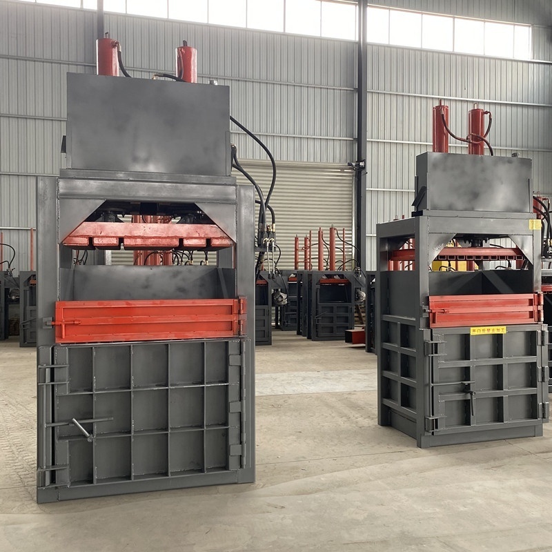 Vertical hydraulic baling machine baling press hay baler plastic machine,hydraulic press cardboard metal silage baler machine