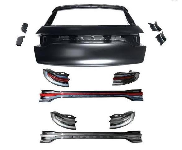 CZJF Back Tali Light Rear Bumper Kit For Porsche Macan 2014 2015 2016 2017 2018 2019 2020 Upgrade To 2023 Body Kit Front Bumper