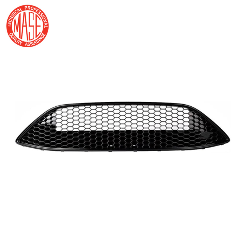 CZJF Front Bumper Grille Mesh Grill for Ford Focus ST 2015 2016 2017 2018 Front Grille Gloss Black FIEZ-17757-D FIEB-17B968-BA