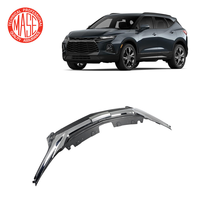 CZJF Front Upper Grille Gloss Black Chrome Grille For Chevrolet Chevy Blazer RS 2019 2020 2021 2022 OEM 84612437