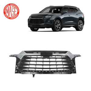 CZJF Front Upper Grille Gloss Black Chrome Grille For Chevrolet Chevy Blazer RS 2019 2020 2021 2022 OEM 84612437