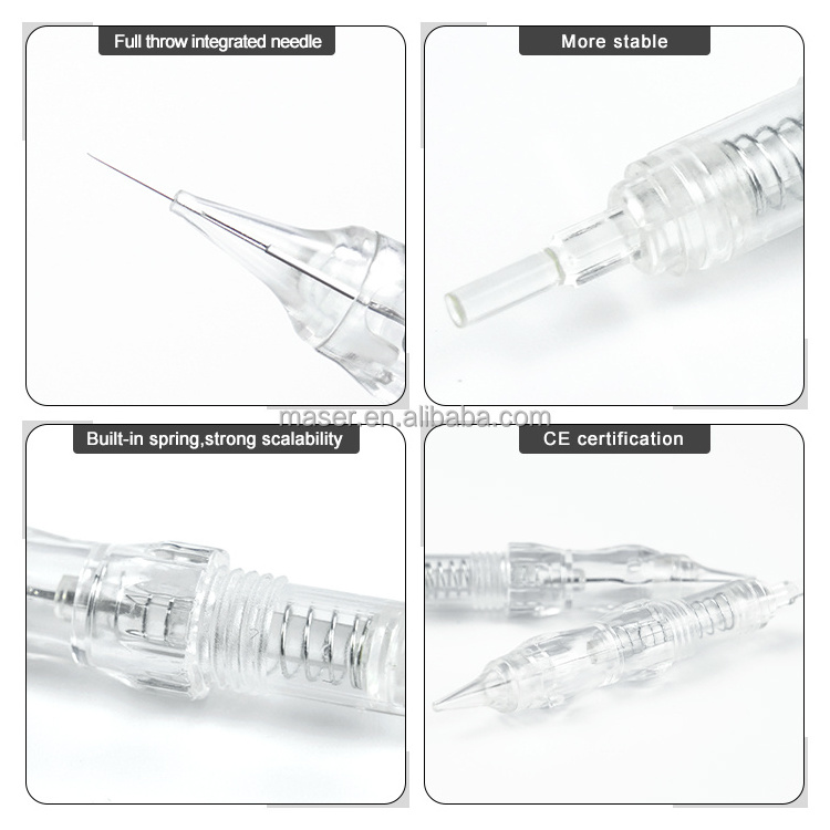 Screw Permanent Makeup Cartridge Needle Eyebrow Tattoo Needles For Biomaser Dermografos P300 P400 P500