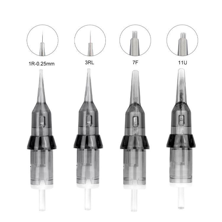 Thunderlord Agujas Long Tip Universal Tattoo Cartridge Anti-flow Permanent Makeup Cartridge Needle For Permanent Makeup Machine