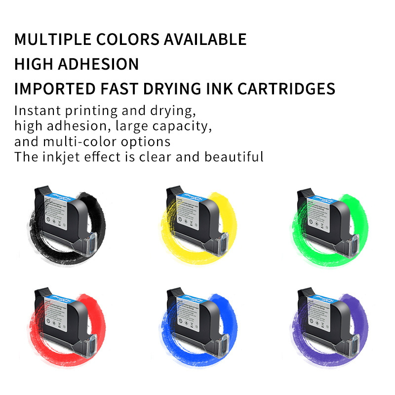 Handheld inkjet printer ink cartridge 2588 original imported quick drying ink cartridge white blue red domestic ink cartridge