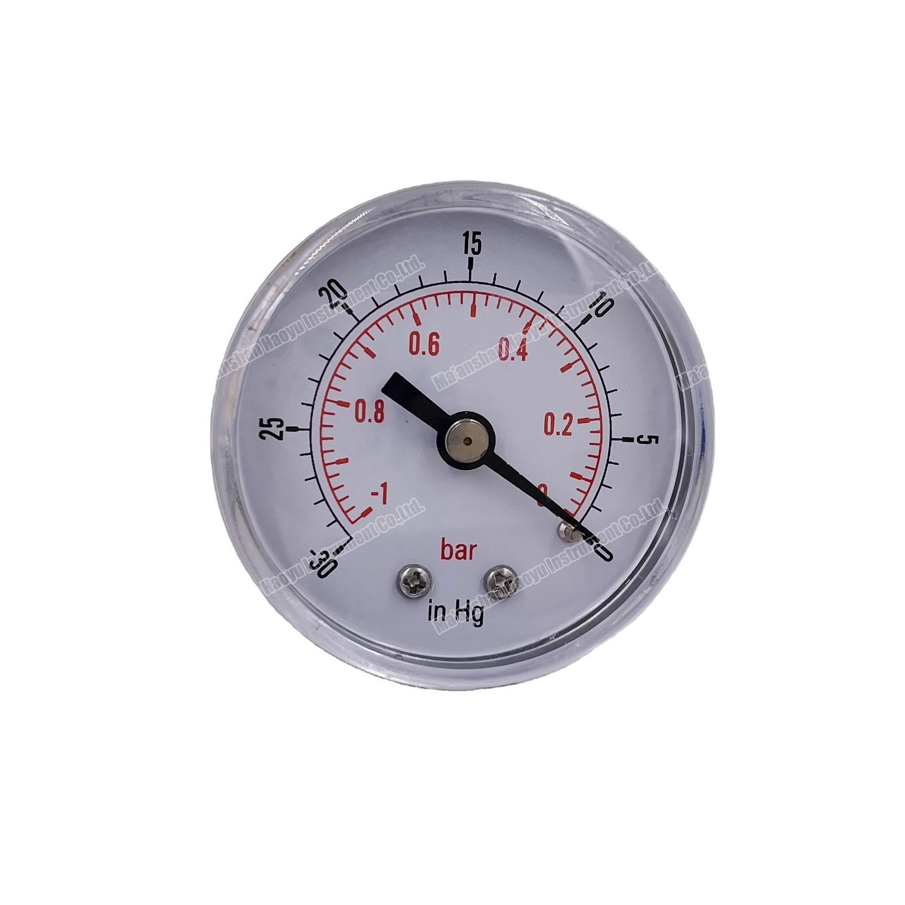 Best price from china factory axial iron case vacuum  pressure gauge