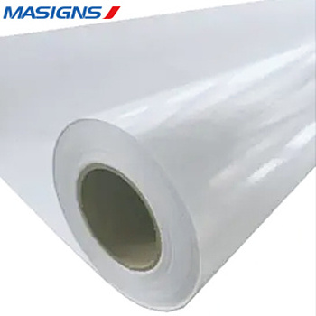 Masigns 80 micron 120 paper  White Eco Solvent Printing PVC Roll Printable Adhesive Car Wrap Sticker Roll Self Adhesive Vinyl