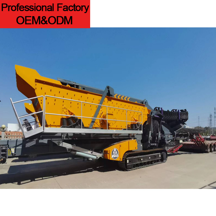 2024 factory price 74000w rock stone breaking crashing jaw mobile concrete crusher machine for the stone