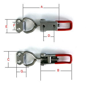 Cheap price stainless steel toggle latch 304 toggle latches small box latch