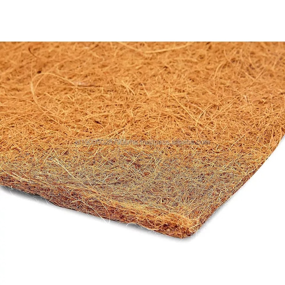 20cm Fiber Length Indonesia Premium quality multipurpose product 2mm Fineness Eco sheet natural coconut coir mat